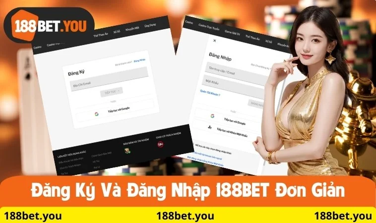 Đăng ký và đăng nhập với thao tác đơn giản