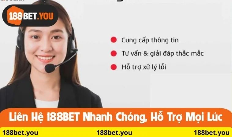 Liên hệ 188BET nhanh chóng, hỗ trợ mọi lúc