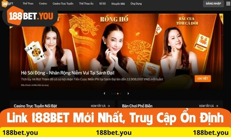 Link 188BET mới nhất, truy cập ổn định