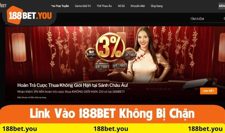 Link vào tại 188BET không bị chặn