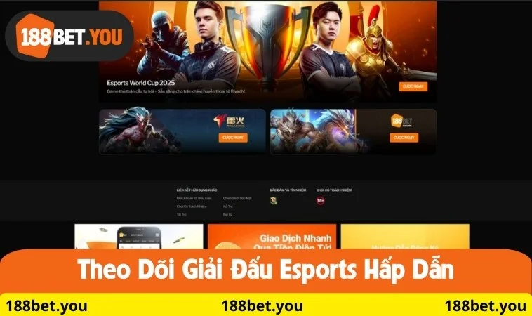 Theo dõi giải đấu E-sports hấp dẫn